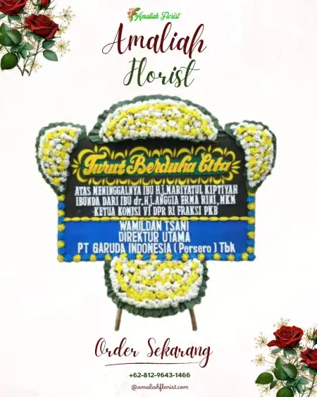 Papan Bunga Duka Salemba Raya